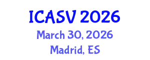 International Conference on Animal Sciences and Veterinary (ICASV) March 30, 2026 - Madrid, Spain