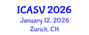 International Conference on Animal Sciences and Veterinary (ICASV) January 12, 2026 - Zurich, Switzerland