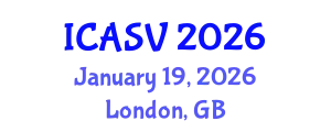 International Conference on Animal Sciences and Veterinary (ICASV) January 19, 2026 - London, United Kingdom