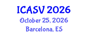 International Conference on Animal Sciences and Veterinary (ICASV) October 25, 2026 - Barcelona, Spain