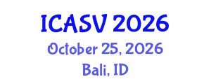 International Conference on Animal Sciences and Veterinary (ICASV) October 25, 2026 - Bali, Indonesia