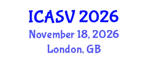 International Conference on Animal Sciences and Veterinary (ICASV) November 18, 2026 - London, United Kingdom