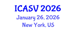 International Conference on Animal Sciences and Veterinary (ICASV) January 26, 2026 - New York, United States