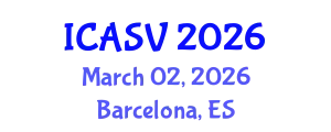International Conference on Animal Sciences and Veterinary (ICASV) March 02, 2026 - Barcelona, Spain