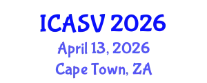 International Conference on Animal Sciences and Veterinary (ICASV) April 13, 2026 - Cape Town, South Africa