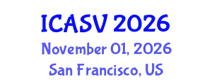 International Conference on Animal Sciences and Veterinary (ICASV) November 01, 2026 - San Francisco, United States