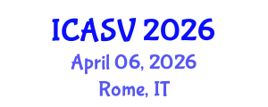 International Conference on Animal Sciences and Veterinary (ICASV) April 06, 2026 - Rome, Italy