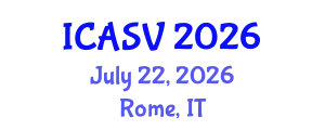 International Conference on Animal Sciences and Veterinary (ICASV) July 22, 2026 - Rome, Italy