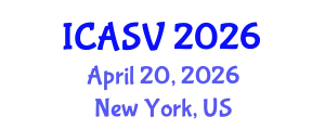 International Conference on Animal Sciences and Veterinary (ICASV) April 20, 2026 - New York, United States
