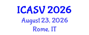 International Conference on Animal Sciences and Veterinary (ICASV) August 23, 2026 - Rome, Italy