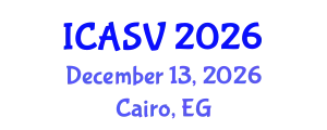International Conference on Animal Sciences and Veterinary (ICASV) December 13, 2026 - Cairo, Egypt