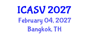 International Conference on Animal Sciences and Veterinary (ICASV) February 04, 2027 - Bangkok, Thailand