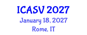 International Conference on Animal Sciences and Veterinary (ICASV) January 18, 2027 - Rome, Italy