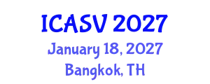 International Conference on Animal Sciences and Veterinary (ICASV) January 18, 2027 - Bangkok, Thailand
