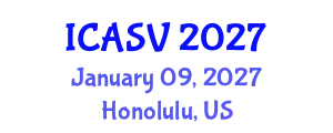 International Conference on Animal Sciences and Veterinary (ICASV) January 09, 2027 - Honolulu, United States