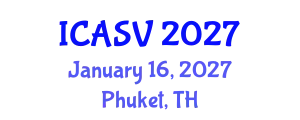 International Conference on Animal Sciences and Veterinary (ICASV) January 16, 2027 - Phuket, Thailand