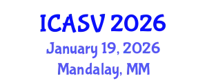 International Conference on Animal Sciences and Veterinary (ICASV) January 19, 2026 - Mandalay, Myanmar