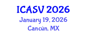 International Conference on Animal Sciences and Veterinary (ICASV) January 19, 2026 - Cancún, Mexico