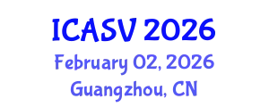 International Conference on Animal Sciences and Veterinary (ICASV) February 02, 2026 - Guangzhou, China