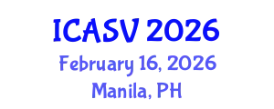 International Conference on Animal Sciences and Veterinary (ICASV) February 16, 2026 - Manila, Philippines