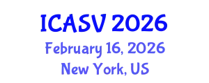 International Conference on Animal Sciences and Veterinary (ICASV) February 16, 2026 - New York, United States