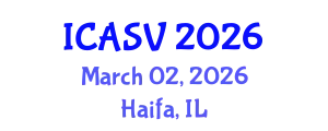 International Conference on Animal Sciences and Veterinary (ICASV) March 02, 2026 - Haifa, Israel