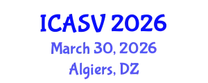 International Conference on Animal Sciences and Veterinary (ICASV) March 30, 2026 - Algiers, Algeria