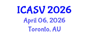 International Conference on Animal Sciences and Veterinary (ICASV) April 06, 2026 - Toronto, Australia
