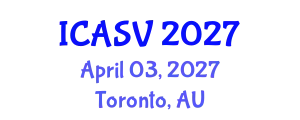 International Conference on Animal Sciences and Veterinary (ICASV) April 03, 2027 - Toronto, Australia