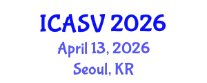 International Conference on Animal Sciences and Veterinary (ICASV) April 13, 2026 - Seoul, Republic of Korea