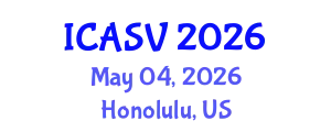 International Conference on Animal Sciences and Veterinary (ICASV) May 04, 2026 - Honolulu, United States