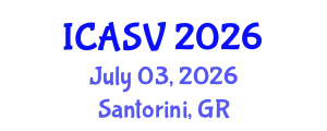 International Conference on Animal Sciences and Veterinary (ICASV) July 03, 2026 - Santorini, Greece