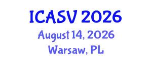 International Conference on Animal Sciences and Veterinary (ICASV) August 14, 2026 - Warsaw, Poland