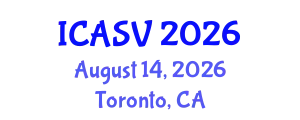 International Conference on Animal Sciences and Veterinary (ICASV) August 14, 2026 - Toronto, Canada