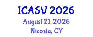 International Conference on Animal Sciences and Veterinary (ICASV) August 21, 2026 - Nicosia, Cyprus