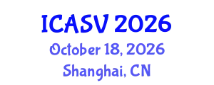 International Conference on Animal Sciences and Veterinary (ICASV) October 18, 2026 - Shanghai, China