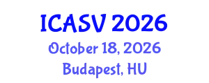 International Conference on Animal Sciences and Veterinary (ICASV) October 18, 2026 - Budapest, Hungary