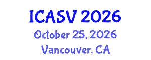 International Conference on Animal Sciences and Veterinary (ICASV) October 25, 2026 - Vancouver, Canada