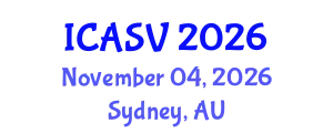 International Conference on Animal Sciences and Veterinary (ICASV) November 04, 2026 - Sydney, Australia