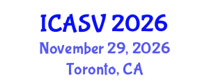 International Conference on Animal Sciences and Veterinary (ICASV) November 29, 2026 - Toronto, Canada