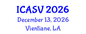 International Conference on Animal Sciences and Veterinary (ICASV) December 13, 2026 - Vientiane, Laos