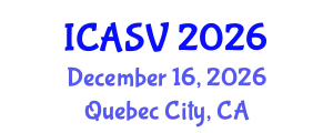 International Conference on Animal Sciences and Veterinary (ICASV) December 16, 2026 - Quebec City, Canada