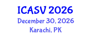International Conference on Animal Sciences and Veterinary (ICASV) December 30, 2026 - Karachi, Pakistan