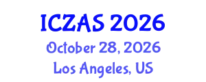 International Conference on Zoology and Animal Science (ICZAS) October 28, 2026 - Los Angeles, United States