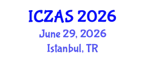 International Conference on Zoology and Animal Science (ICZAS) June 29, 2026 - Istanbul, Turkey