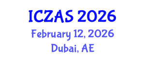 International Conference on Zoology and Animal Science (ICZAS) February 12, 2026 - Dubai, United Arab Emirates