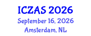 International Conference on Zoology and Animal Science (ICZAS) September 16, 2026 - Amsterdam, Netherlands