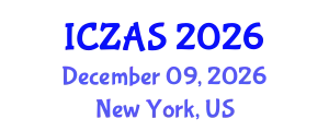 International Conference on Zoology and Animal Science (ICZAS) December 09, 2026 - New York, United States