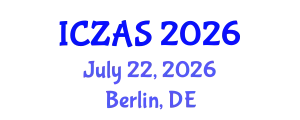 International Conference on Zoology and Animal Science (ICZAS) July 22, 2026 - Berlin, Germany