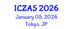 International Conference on Zoology and Animal Science (ICZAS) January 05, 2026 - Tokyo, Japan